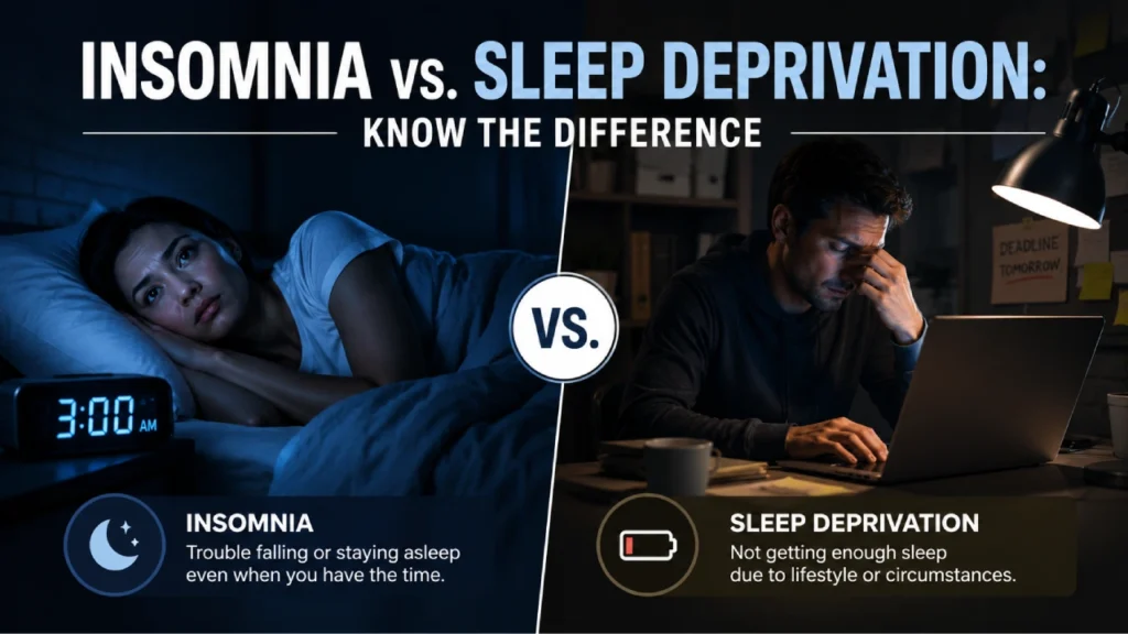 Insomnia vs. Sleep Deprivation