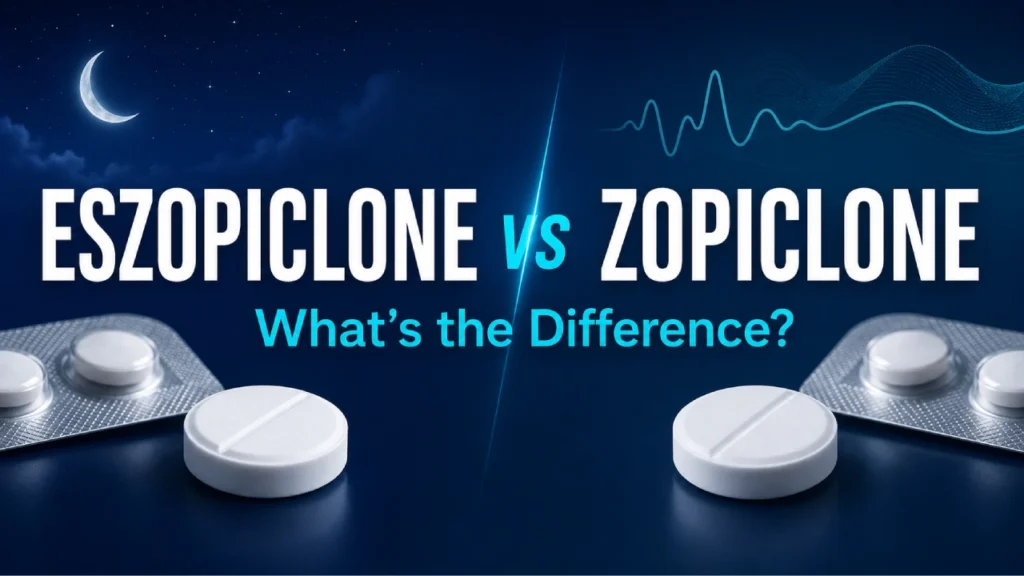 Eszopiclone vs zopiclone comparison for insomnia treatment