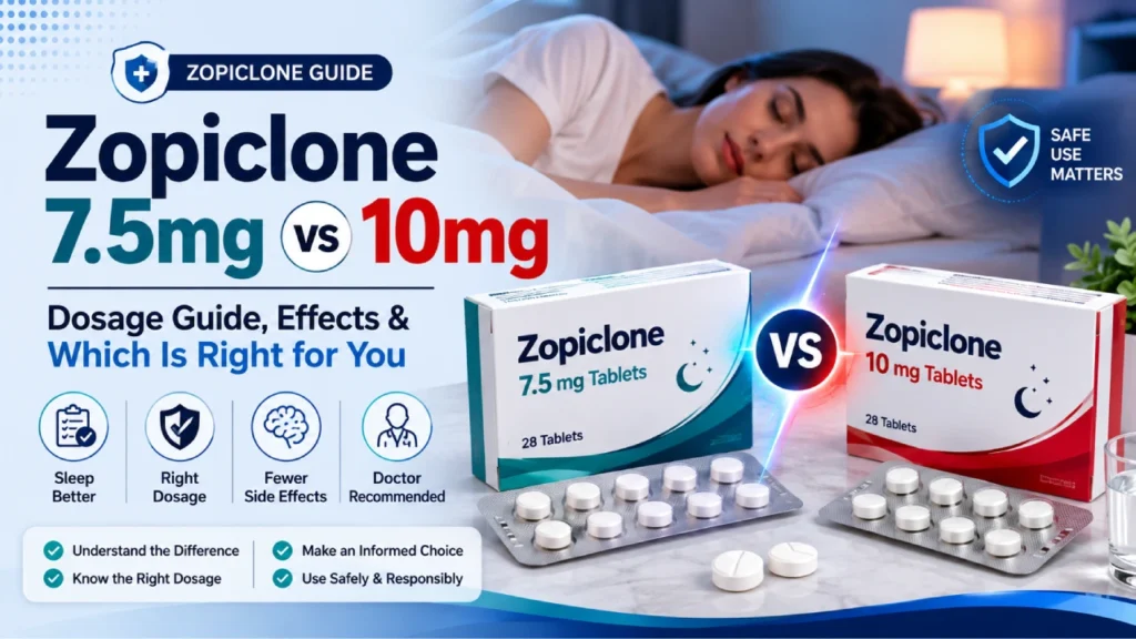 Zopiclone 7.5mg vs 10mg